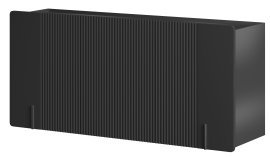 Wandkommode Malmi 150 3D - schwarz, schwarzes Dekor