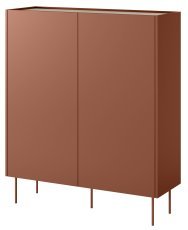 Kommode hoch Desin 120 2D2SZ - Keramik Rot