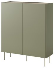 Kommode hoch Desin 120 2D2SZ - olivgrün