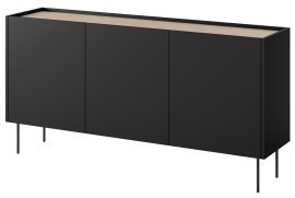Kommode Desin 170 3D4SZ - schwarz