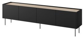 TV-Kommode Desin 220 4D1SZ - schwarz
