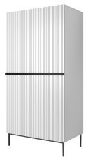 Garderobenschrank Nicole 100 2DP2SZ - weiß