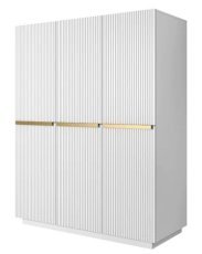 Garderobenschrank auf Sockel Nicole 150 3D2SZ - weiß