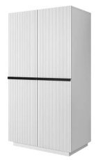 Garderobenschrank auf Sockel Nicole 100 2DP - weiß