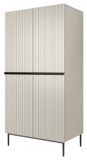 Garderobenschrank Nicole 100 2DP2SZ - Kaschmir
