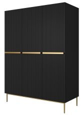 Garderobenschrank Nicole 150 3D2SZ - schwarz