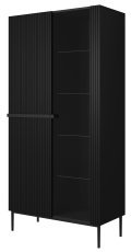 Vitrine Nicole 100 2D - schwarz