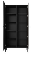 Vitrine Nicole 100 2D - schwarz