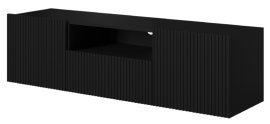 Stellwand-TV-Kommode Nicole 150 2D1SZ - schwarz