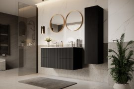 Komplettset für das Badezimmer Nicole - schwarz