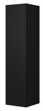 Hoher Badezimmerschrank Nicole 140 1D - schwarz