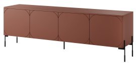 TV-Kommode Sonatia 200 4D2SZ - burgunderrot