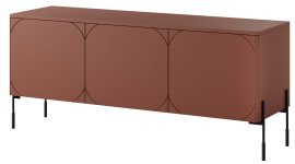 TV-Kommode Sonatia 150 3D - burgunderrot