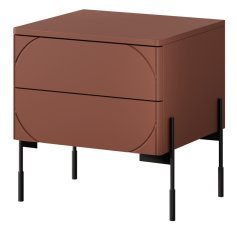 Nachttisch Sonatia 45 2SZ - burgunderrot