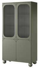 Vitrine Sonatia II 100 4D - olivgrün