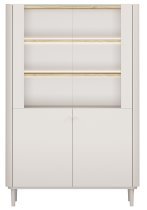 Bogart - Vitrine Elivo 100 2D mit Beinen – Kaschmir/geölte Eiche