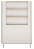 Bogart - Vitrine Elivo 100 2D mit Beinen – Kaschmir/geölte Eiche
