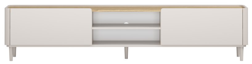 Bogart - TV-Kommode Elivo 220 1K1SZ mit Beinen – Kaschmir / geölte Eiche