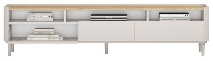 Bogart - TV-Kommode Elivo 200 1K2SZ mit Beinen – Kaschmir / geölte Eiche