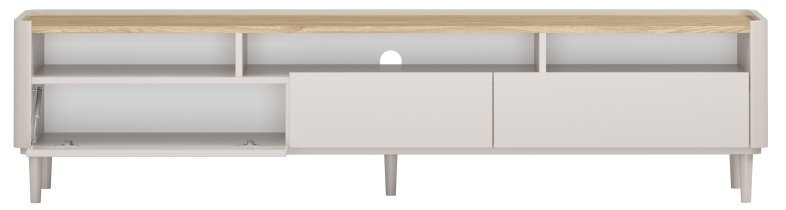 Bogart - TV-Kommode Elivo 200 1K2SZ mit Beinen – Kaschmir / geölte Eiche