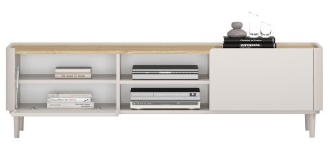 Bogart - TV-Kommode Elivo 170 1K1SZ mit Beinen – Kaschmir / geölte Eiche