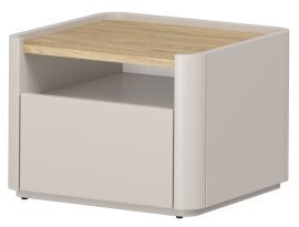 Nachttisch Elivo 50 1SZ – Kaschmir / geölte Eiche