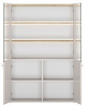 Bogart - Vitrine Elivo 100 2D – Kaschmir/geölte Eiche