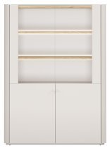 Bogart - Vitrine Elivo 100 2D – Kaschmir/geölte Eiche