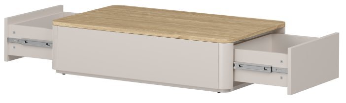 Bogart - Couchtisch Elivo 100 2SZ – Kaschmir/geölte Eiche