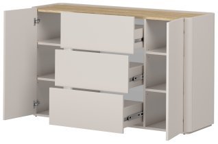 Bogart - Kommode Elivo 150 2T3S – Kaschmir/geölte Eiche