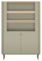 Bogart - Vitrine Elivo 100 2D mit Beinen – Eukalyptus/Baltic Dune Eiche