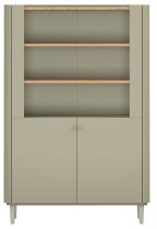Bogart - Vitrine Elivo 100 2D mit Beinen – Eukalyptus/Baltic Dune Eiche