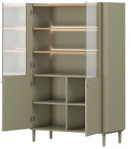 Bogart - Vitrine Elivo 100 2D mit Beinen – Eukalyptus/Baltic Dune Eiche