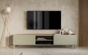 Bogart - TV-Kommode Elivo 220 1K1SZ mit Beinen – Eukalyptus/Baltic-Dune-Eiche
