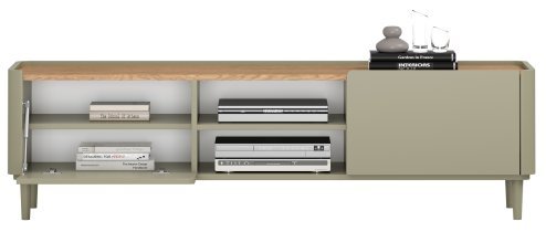 Bogart - TV-Kommode Elivo 170 1K1SZ mit Beinen – Eukalyptus/Baltic Dune Eiche