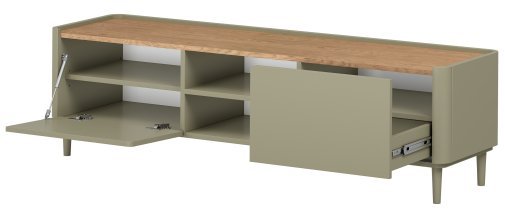 Bogart - TV-Kommode Elivo 170 1K1SZ mit Beinen – Eukalyptus/Baltic Dune Eiche