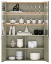 Bogart - Vitrine Elivo 100 2D – Eukalyptus/Baltic-Dune-Eiche