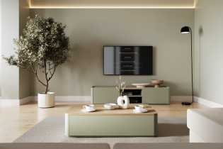 Bogart - Couchtisch Elivo 100 2SZ – Eukalyptus/Baltic Dune Eiche