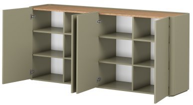 Bogart - Kommode Elivo 200 4D – Eukalyptus/Baltic-Dune-Eiche