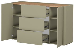 Bogart - Kommode Elivo 150 2D3SZ – Eukalyptus/Baltic Dune Eiche