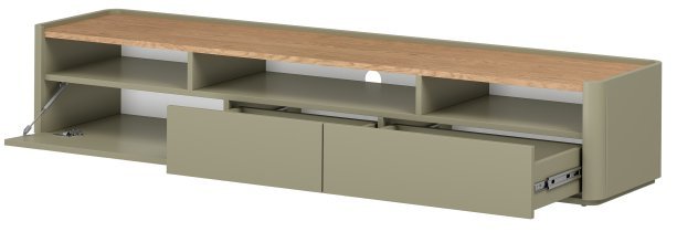 Bogart - TV-Kommode Elivo 200 1K2SZ – Eukalyptus/Baltic-Dune-Eiche