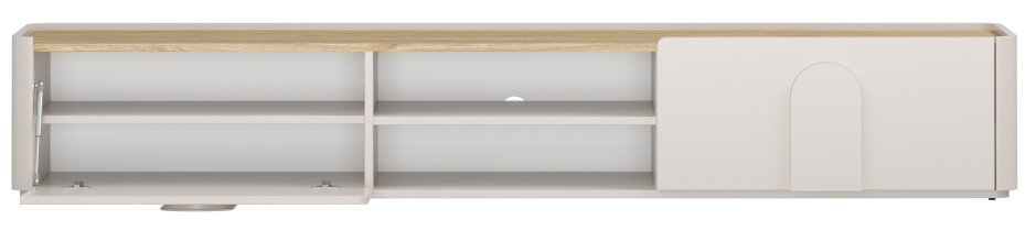 Bogart - TV-Kommode Amilio 220 1K1SZ – Kaschmir / geölte Eiche / Griffe in Kaschmir