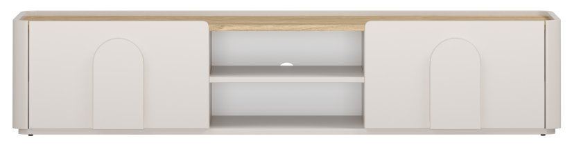 Bogart - TV-Kommode Amilio 170 1K1SZ – Kaschmir / geölte Eiche / Griffe in Kaschmir