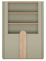 Bogart - Vitrine Amilio 100 2D – Eukalyptus/Baltic-Dune-Eiche/Griffe in naturfarbener Eiche