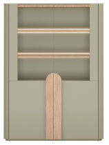 Bogart - Vitrine Amilio 100 2D – Eukalyptus/Baltic-Dune-Eiche/Griffe in naturfarbener Eiche