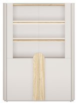 Bogart - Vitrine Amilio 100 2D – Kaschmir / geölte Eiche / Griffe in heller Eiche