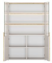 Bogart - Vitrine Amilio 100 2D – Kaschmir / geölte Eiche / Griffe in heller Eiche