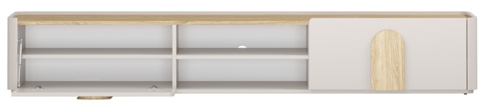 Bogart - TV-Kommode Amilio 220 1K1SZ – Kaschmir / geölte Eiche / Griffe in heller Eiche