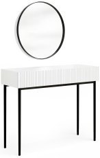 Schminktisch mit Spiegel Nicole 60 cm – Weiß