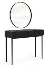 Schminktisch mit Spiegel Nicole 60 cm – Schwarz
